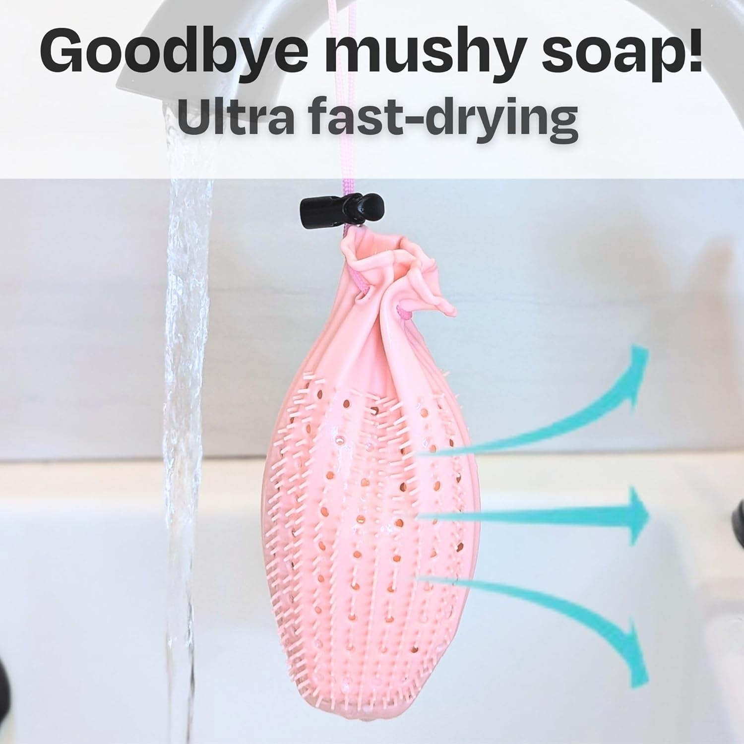 Gentle Exfoliating Bar Soap Loofah Pouch, Soap Saver Bag, Soap Exfoliating Bag, Bar Soap Pouch, Soap Savers for Bar Soap, Mesh Soap Bags for Soap Bars, Soap Bar Bag, Silicone Body Scrubber Pouch